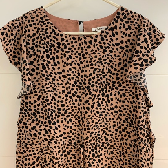 Tussah Ivana Mini Dress in Nude Spot - Size 12 - Picture 5 of 14